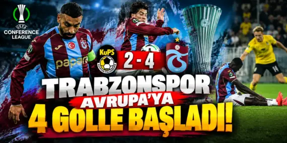 Bordo-Mavililer Finlandiya’yı Salladı! Trabzonspor’dan 4-2’lik Galibiyet