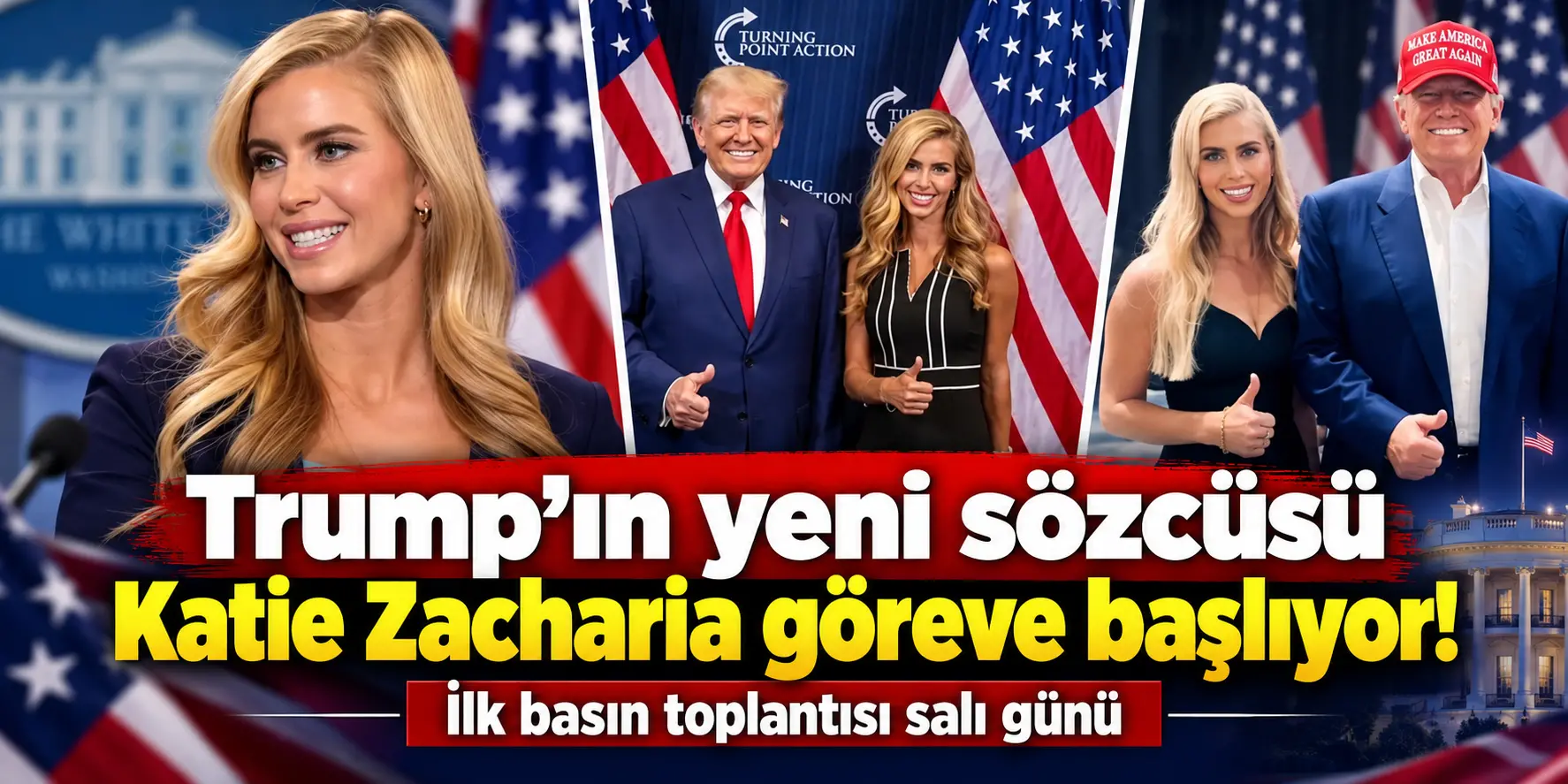 Trump’ın Yeni Sözcüsü Belli Oldu! Katie Zacharia Göreve Başlıyor
