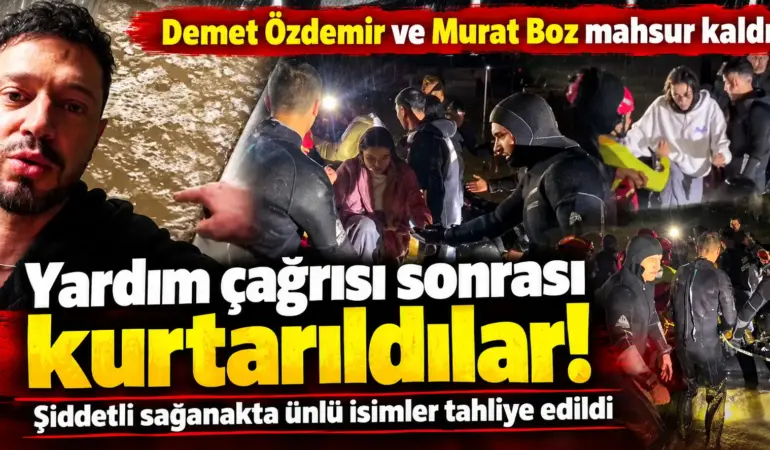 İstanbul’da Sağanak Dehşeti! Demet Özdemir ve Murat Boz Mahsur Kaldı