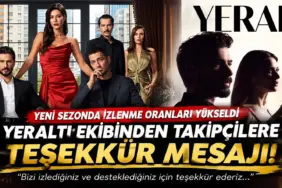 Yeraltı Ekibinden Teşekkür Mesajı